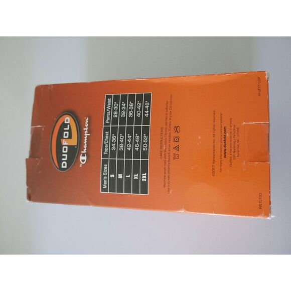 Champion Duofold Men's Varitherm Expedition Crew TOP Base layer Thermal Black S - Picture 6 of 7